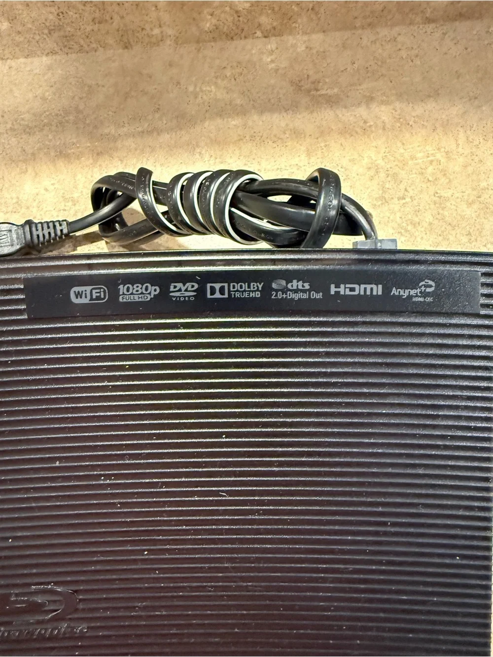 Samsung BD-JM57C Blu-Ray DVD Player Wi-Fi HDMI USB 1080p w/ Cables Remote Tested